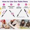 PINTAR Premium Acrylic Paint Pens - 1mm Fine Tip Pens For Rock Painting, Ceramic Glass, Wood, Paper, Fabric & Porcelain, Water Resistant Paint Set, Surface Pen, Craft Supplies, DIY Project (6 Black)